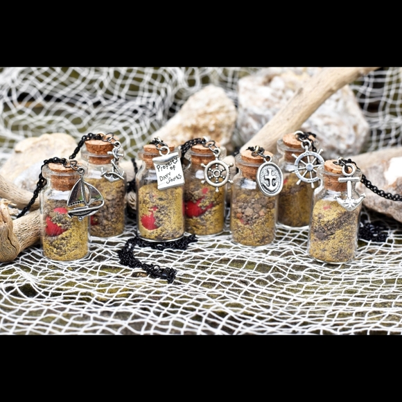 Home Made Jewelry - Pirates OTC Inspired jar of Dirt Necklace